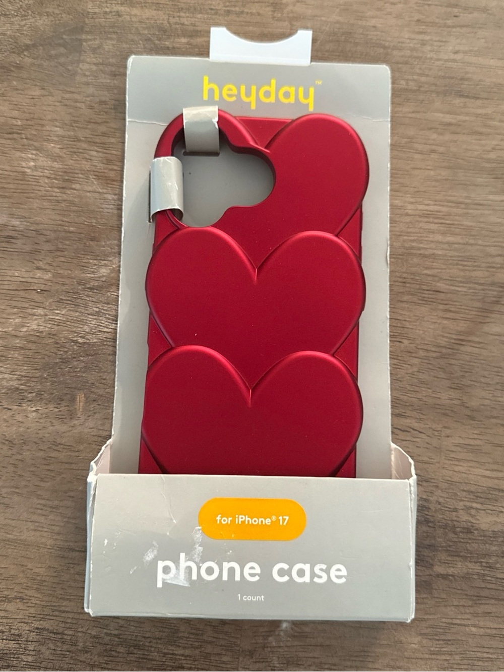 heyday Red Triple Heart Phone Case for iPhone 17